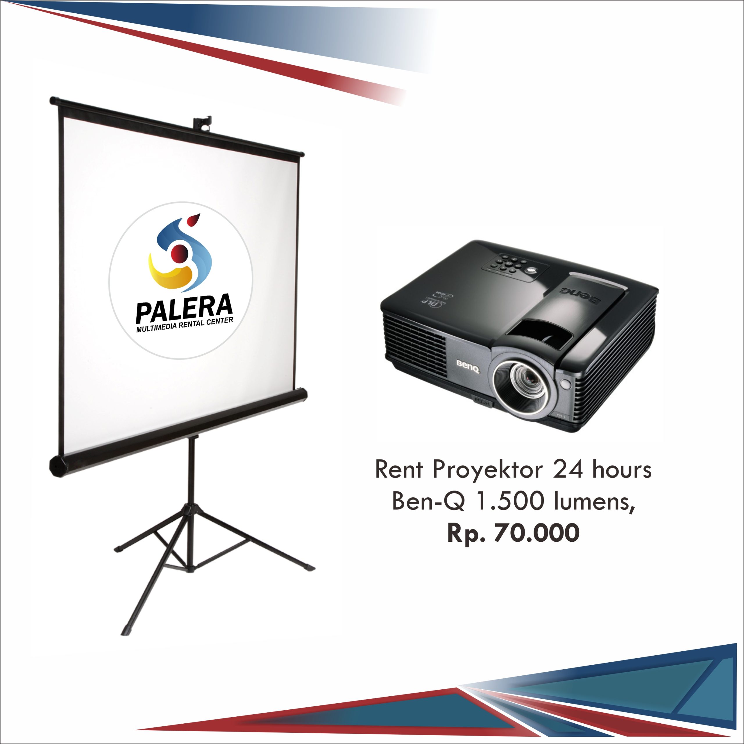Proyektor portabel untuk presentasi